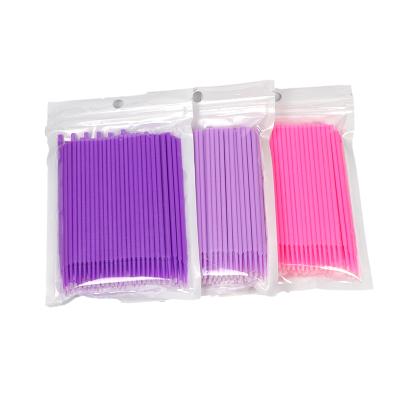 China oral care & clean consumables Mini Supplies Microbrush Microfiber Wands Pale Pink Dental Micro Brush Applicator for sale