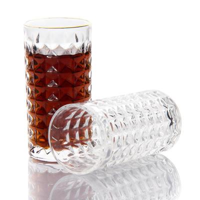 Chine 350 ml Hobnail en vrac verres à vin sans tiges tasses pour boire du jus de bière à vendre