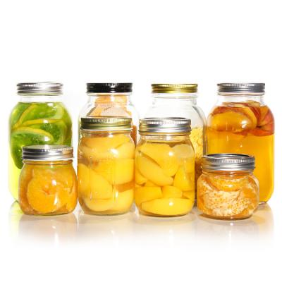 China Restaurant Kitchen Bar Pint Glass Wide Mouth Glass Mason Canning Jar for Canning for sale