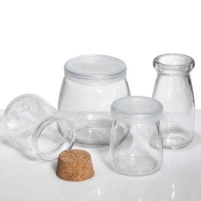 China Customized Shape Glass Pudding Jars 200ml Vacuum Sealing for sale