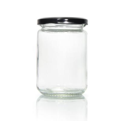 China High Quality Customized Glass Jar Food Grade Storage Jar With Aluminum Lid for sale