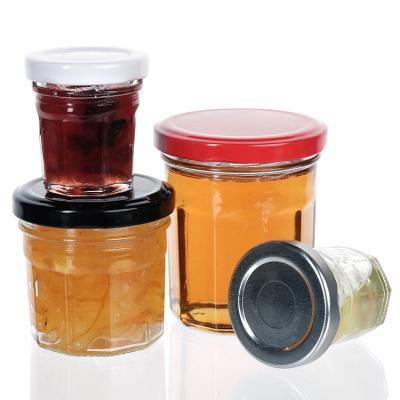 China High Seal Jam Storage Jar Household Empty Can Clear Jam Jar With Aluminum Lid for sale