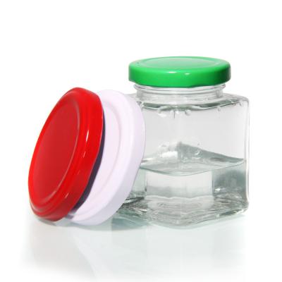 China Gráfico de 63 mm 72 mm 82 mm Good Airtight Tinplate Food Storage Jar Coberturas de ferro para garrafa de armazenamento de vidro à venda