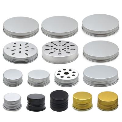 China Threaded Metal Soda Bottle Caps Glass Milk Bottle Tops Aluminum 13mm-104mm for sale