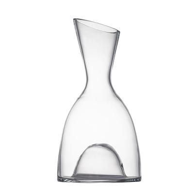 China Decantador de cristal transparente para vinos Carafe 1600 ml Fondo elevado Sobrio en venta