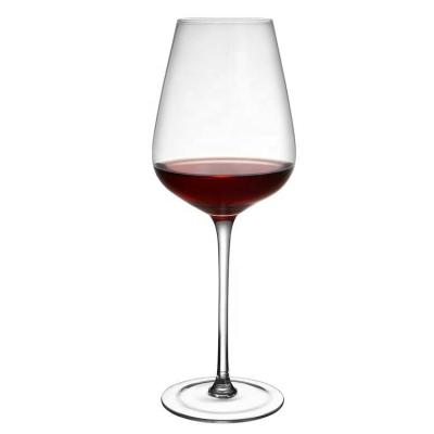 China Tazas de vidrio de vino rojo transparente 420 ml en venta