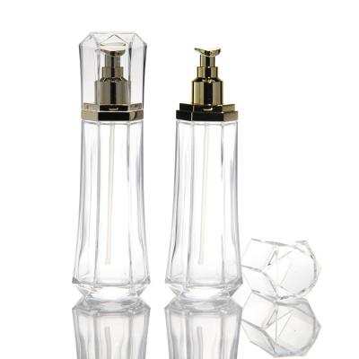 China Glass Lotion Bottle With Pump For Cosmetic Skincare for sale