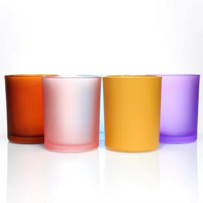 China High Quality  Cover Luxury Glass Candle Jar For DIY Candle Making for sale