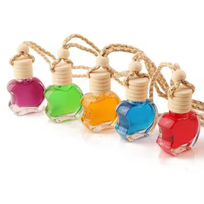 China Mini 10Ml  Rope Wooden Lid Glass Diffuser Bottles With Cotton Rope for sale