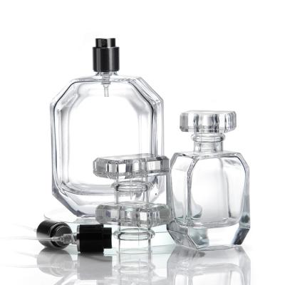 China Bottles For Wholesale Stock Transparent Glass Perfume Bottles Portable Sub-bottling Cosmetic Bottles for sale