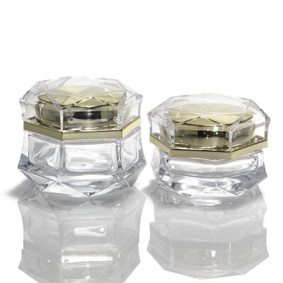 China 10g 15g 30g 50g 100g Skin Care Cylinder Shape Cream Glass Jar for sale