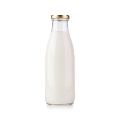 China 500Ml Leak Proof Jam Daily Milk Delivery Glass Bottle With Metal Lid for sale