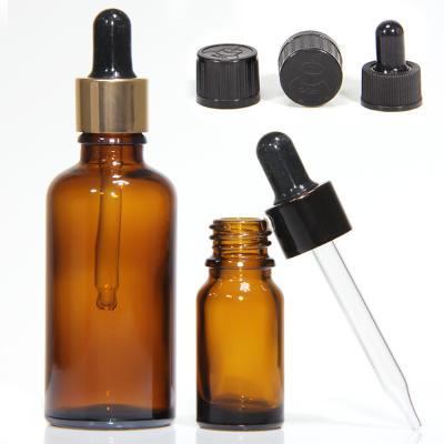 China Luxury 1oz 2oz 20ml 30ml 50ml Cosmetic Empty Flat Shoulder Serum Essential Oil Glass Dropper Bottle for sale