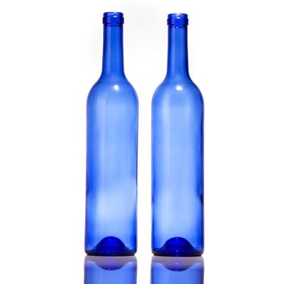 China Empty Olive Blue Amber 750ml Beer Dry Red Wine Liquor Glass  Bottle With Lids for sale