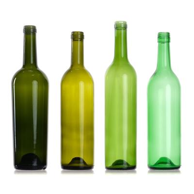 China Empty 750Ml Glass Red Wine Bottle Liquor Wine Bottles With Screw Lid for sale