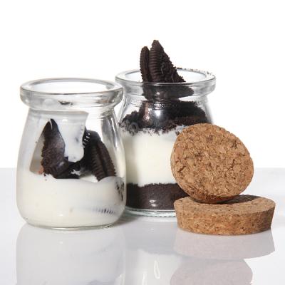 China Free Sample Heart Embossed Multifunction Glass Pudding Jars For Pudding for sale