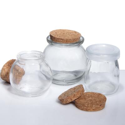 China Top Grade Classic Multifunction Glass Food Candy Cookie Jars For Yogurt for sale