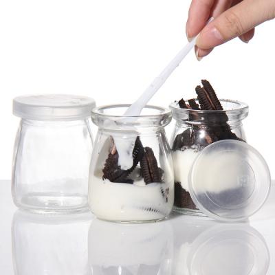 China Custom Design Leak Proof Wish Favor Glass Bottles Candy Beverage Jars For Baked Mousse for sale