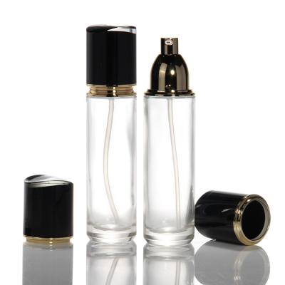 China Travel Press Pump Bottle Essential Lotion Bottles Cream Cosmetic Container Glass Empty Cosmetic Containers for sale