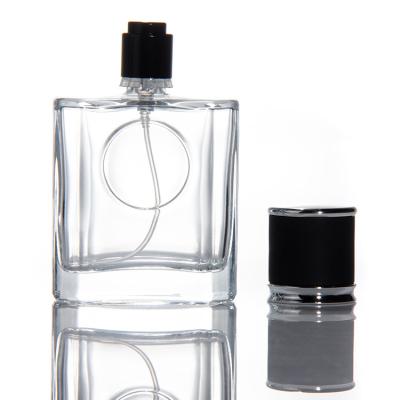 China New Style Glass Perfume Bottles Empty Recyclable Glass Spray Bottle With Cover for sale