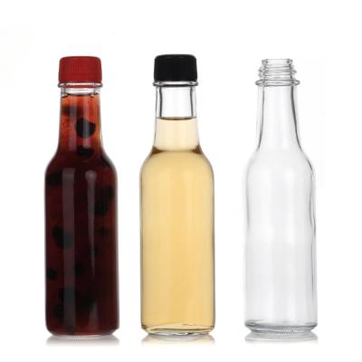 China Wholesale  250ml Glass Hot Sauce Bottles Sauce Storage Bottle with Leakproof Twist off Cap for sale