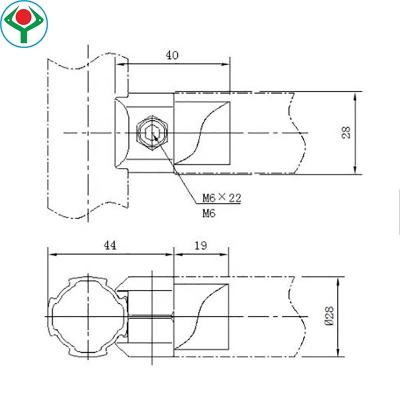 China Industry YS-1A common anodizing aluminum tubes alumimun connector suitable for aluminum pipe for sale