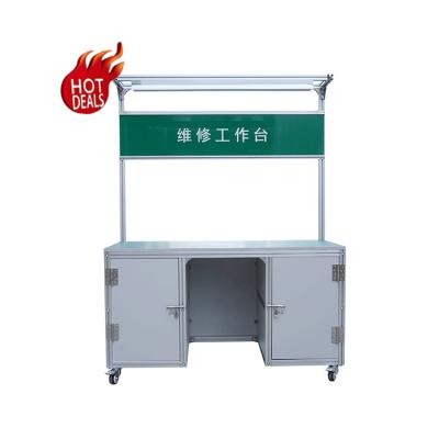 China Assembly line Customized new promotion high quality garage laboratory workbench safe hardware assembly line for sale