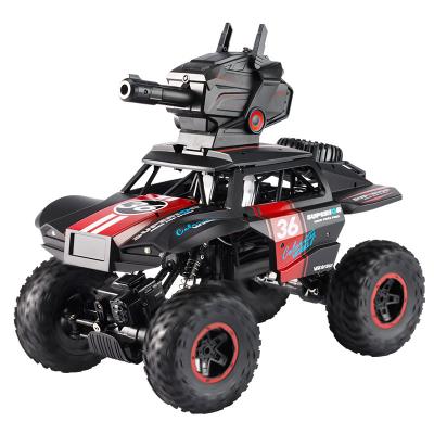 China WATER BOMB SHOOT Amazon hot sales? Radio Control Rising Toys 4WD Drive Water Bomb Gesture Car Monster Truck With Realistic LED Light Sounds for sale