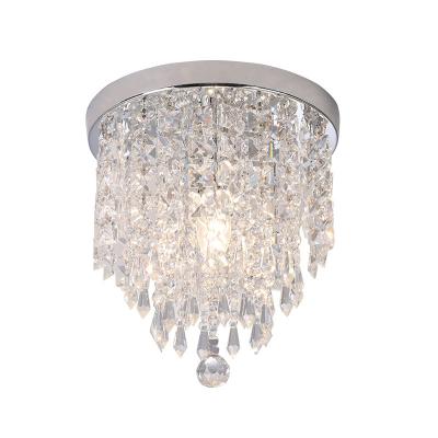 China Surface Mounted European Style Ceiling Lamp Crystal Chandelier For Living Room Bedroom for sale