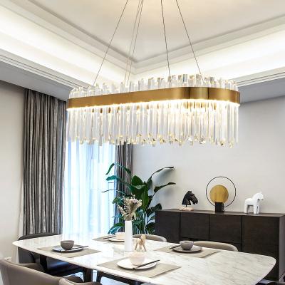 China 2021 New Design Modern Luxury Nordic Nordic Crystal Chandeliers and Pendant Lights for Living Room for sale