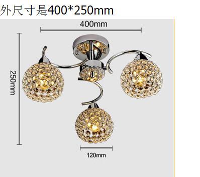 China Easy To Install Amazon Hot Selling Home Decorative Small Shade Package Crystal Ceiling Lamp for sale