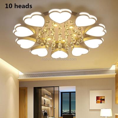 China Contemporary Modern Fancy LED Light Ceiling Crystal Lights For Living Room Dining Room Bedroom for sale