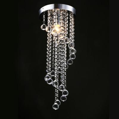 China Surface Mounted 2019 Newest Modern Crystal Ceiling Pendant Light For Staircase for sale