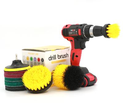 China Viable Hot Selling Drill Scrub Brush Attachments 10 Pack Kit For All Purpose Cleaning for sale