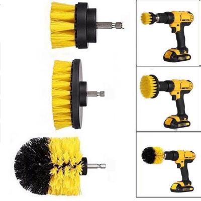 China 4 Pieces Durable Power Scrubber Brush Cleaning Electric Drill Set For Heavy Duty Stains for sale