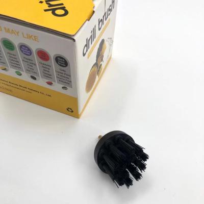 China Mini electric drill cleaning brush size viable black color customization for household cleaning for sale