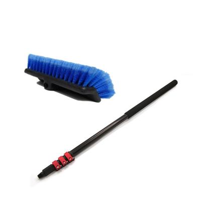 China Good stiffness and toughness blue rinsing two-level soft wash brush to tackle car stains and dirt for sale