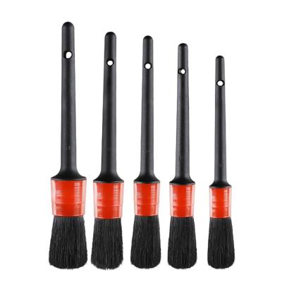 China Car Detail Clean / Car Logo / High Quality Car Air Vent 5 Pieces Set Car Care Brush Cleaning Tool For Car Logo Or Detail for sale