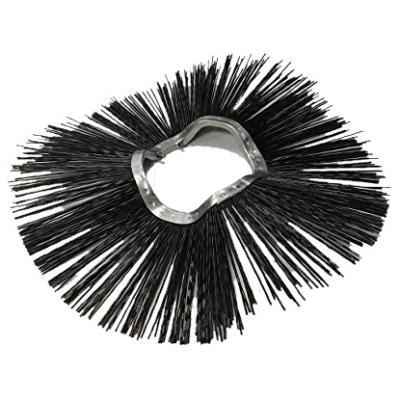 China Building Material Shops Black Poly Wafer Brush Snow Sweeper Street Quick Wafer Broom for sale