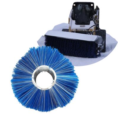 China Road sweeping/street/airport /snow sweepin clearance sweeping cheap prices steel wire wafer sweeping brush poly snow broom tractor mounted cleaning brush road sweeper for sale