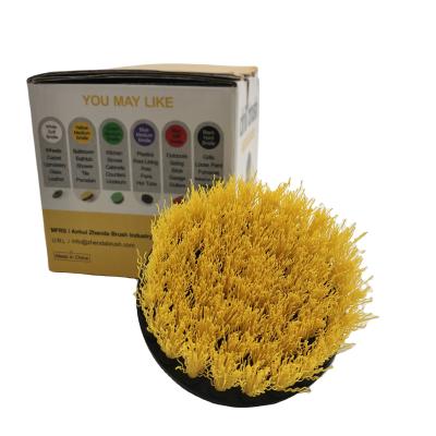 China Viable Medium and Stiff Power Drill Cleaning Brush Scrubbing Head for Bathroom and Wash Carpet for sale