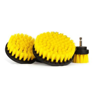 China Sustainable 3 Pcs 2 Inch 3.5 Inch 4 Inch Home Clean Drill Scrub Brush Drillbrush Power Scrubber for sale