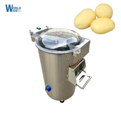 China Factory automatic cassava skin peeling machine fruit and vegetable brush seal potato peeling machine for sale