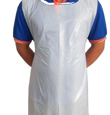 China Water resistan Stock Available Factory Directly Supplied Disposable PE Apron for sale