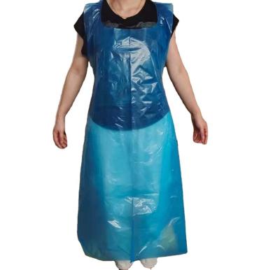 China Factory wholesale waterproof disposable HDPE aprons cheapest polyethylene LDPE plastic pe apron without sleeves for sale