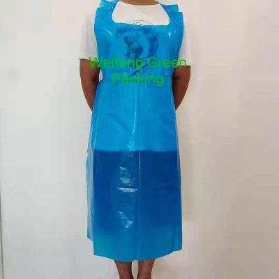 China Factory wholesale deal disposable blue plastic LDPE pe aprons waterproof directly on a roll in the restaurant for sale