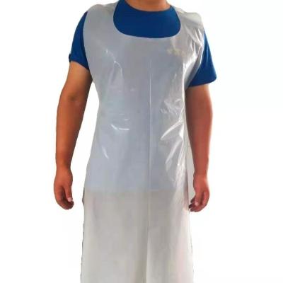 China Wholesale Disposable Sleeveless Apron Good Quality Waterproof Adults Waterproof Customize Manufacturer Pe Kitchen Plastic Aprons for sale