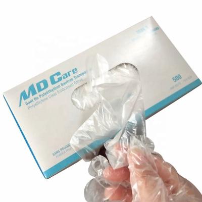 China High Quality Cleaning Durable Using Various Food HDPE PE LDPE Plastic Gloves Wholesale for sale