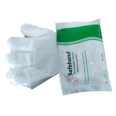 China Food Contact Grade HDPE/LDPE/CPE/TPE Disposable Plastic Gloves For Food Service for sale