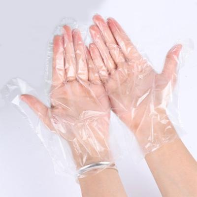 China Cheap Food Contact Grade Food Grade 100 Pack Polyethylene Plastic Safety HDPE Household Disposable Gloves In Kitchen for sale